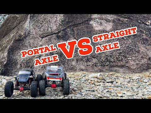 Side Hilling - Portal Axle VS Straight Axle