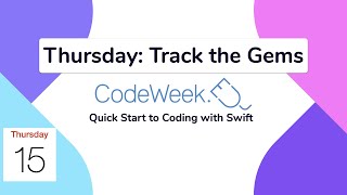 The Code Hub: EU Code Week 2020: Thursday, October 15th - Track the gems