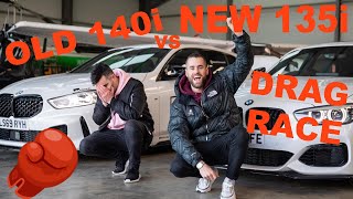 ULTIMATE NEW BMW M135i VS OLD BMW M140i: DRAG RACE, Rolling and Brake test. Ft TGE TV