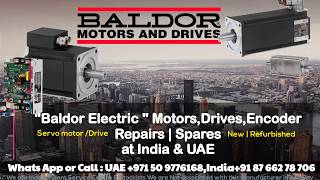 Baldor Servo Motor Drive Repair locally -India- Encoder/Resolver Install-Align,Adjust