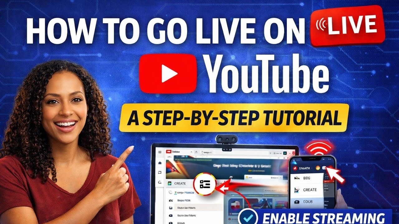 HOW TO GO LIVE ON YOUTUBE AND WHAT IS STEP BY STEP GUIDE. - YouTube