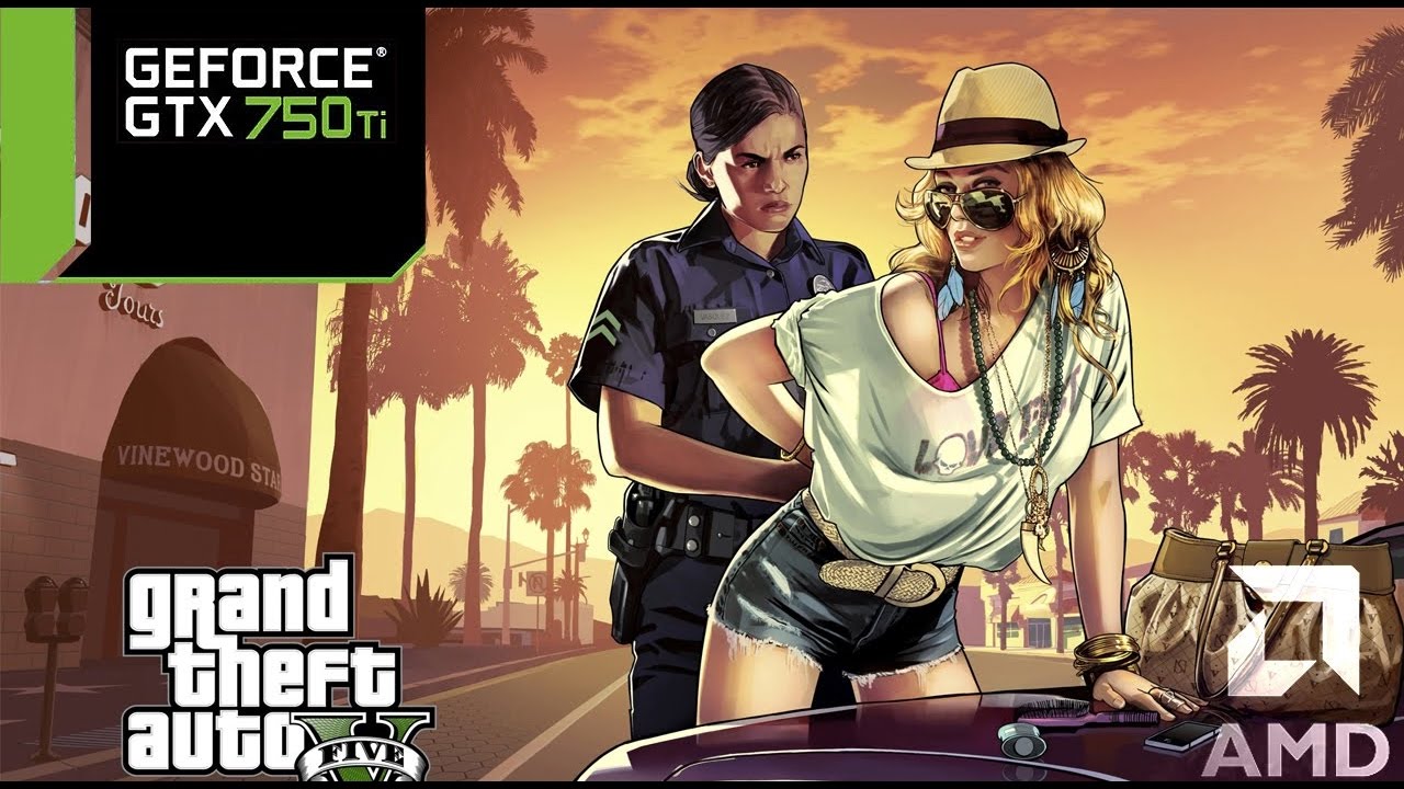 High Preset Test AMD FX-4330 + GTX 750 Ti on Grand Theft Auto V (RUS/ENG)