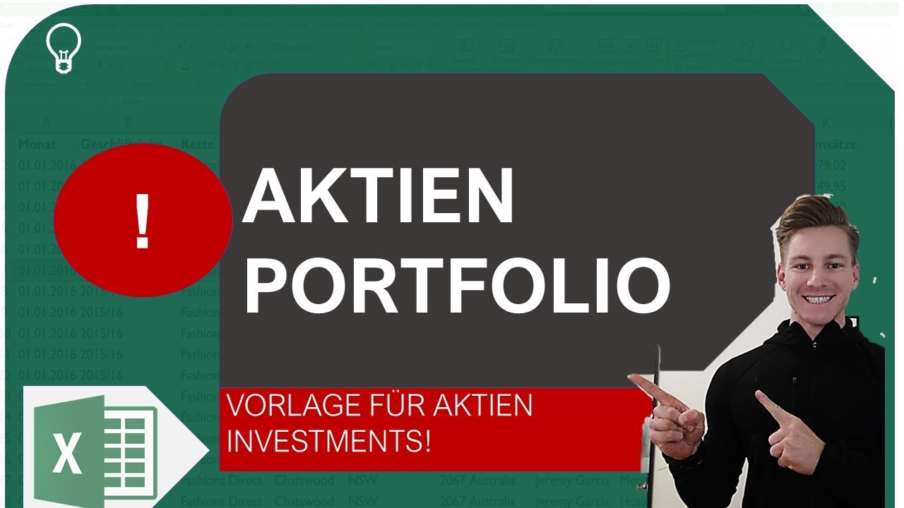 Update Aktien in Excel verwalten und analysieren mit dieser Portfolio-Vorlage I Excelpedia