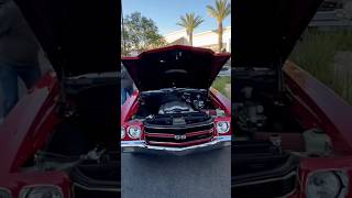 70 Chevelle SS454 rocking a LS power plant and a joy stick. Cars n Coffee Dos Lagos, Corona CA.