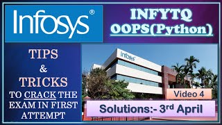 3rd April infyTQ solutions 1 | Easiest Explanation | previous year questions solved |Tips and Tricks