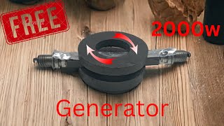 I built a free 2000W 220V electricity generator using magnets and spark plugs by Mr energy  945 views 2 weeks ago 10 minutes, 2 seconds