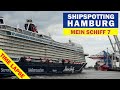Die Mein Schiff 7 verlässt den Hamburger Hafen, Shipspotting im Zeitraffer, Drehung vor Tollerort