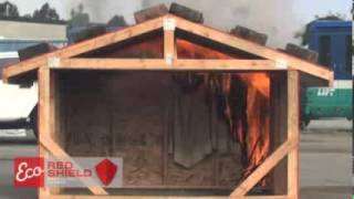 Eco RedShield  Class  A  Fire Rating burn demonstration