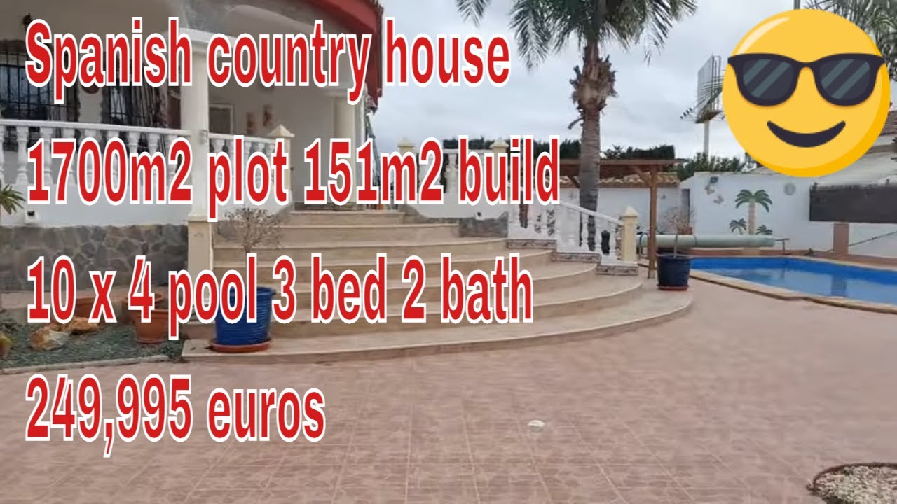 VDS1396  249,995 euros  Property Spain. Spanish style villas for sale. Country house for sale Spain