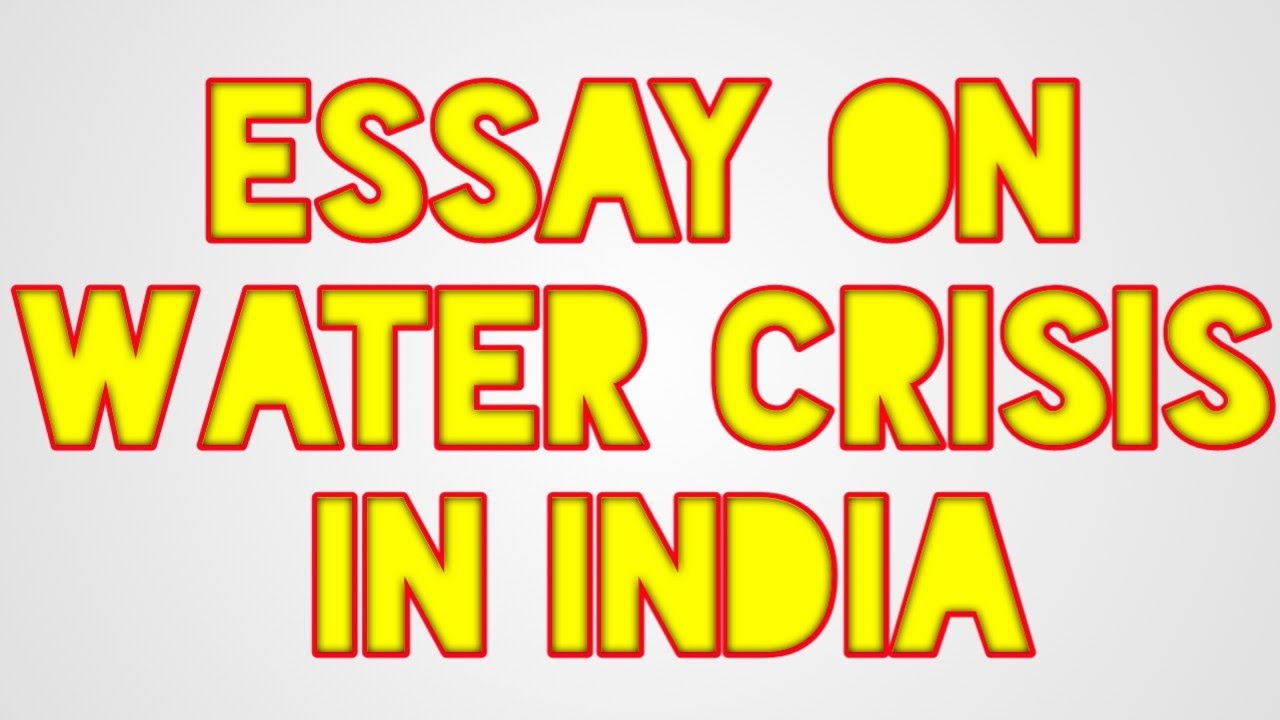 water crisis in india essay upsc