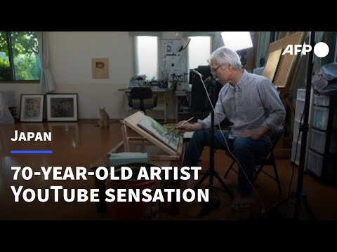 Japanese grandpa draws in following as art YouTuber | AFP