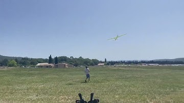 Swift s1 Ps-models green hamilton color sheme Maiden flight south of France.