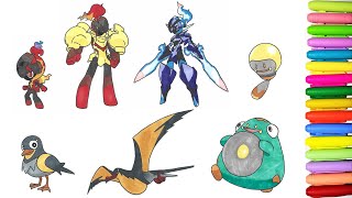 Coloring Pókemon #935 to #941 - Gen 9 Pokedex screenshot 5