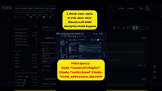 CVE Related FOFA Query List part 2 #cybersecurity #hacker #hacking #cyberattacks #infosec
