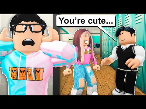 New Student Had A CRUSH On My Girlfriend! (Roblox Bloxburg)