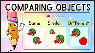 Celebrity Comparison for kids | Same, Different and Similar Objects | Sorting and Matching  #comparison Profile