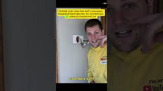 ♾️👉 Hoe een inbouwdoos plaatsen in een snelbouwsteen? (deel5) #tips #tipsandtricks #diy #electrician