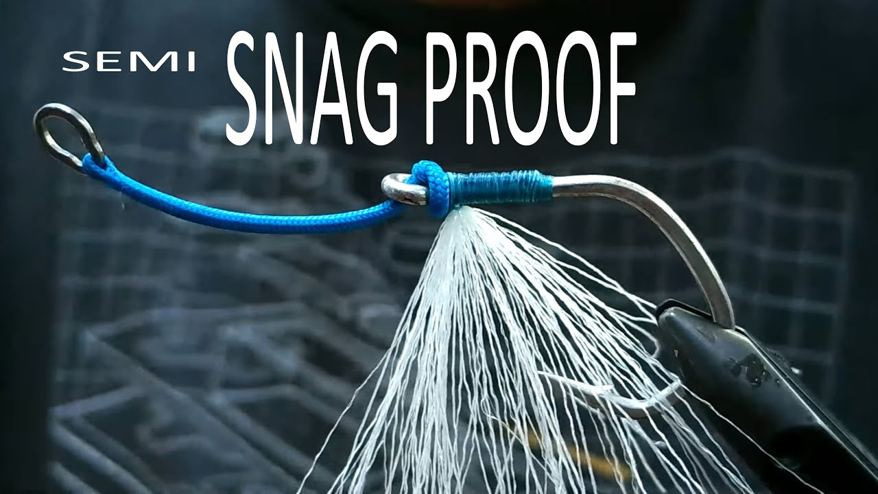 Привязывание полузацепляющегося одинарного крючка для медленной ловли на джиг