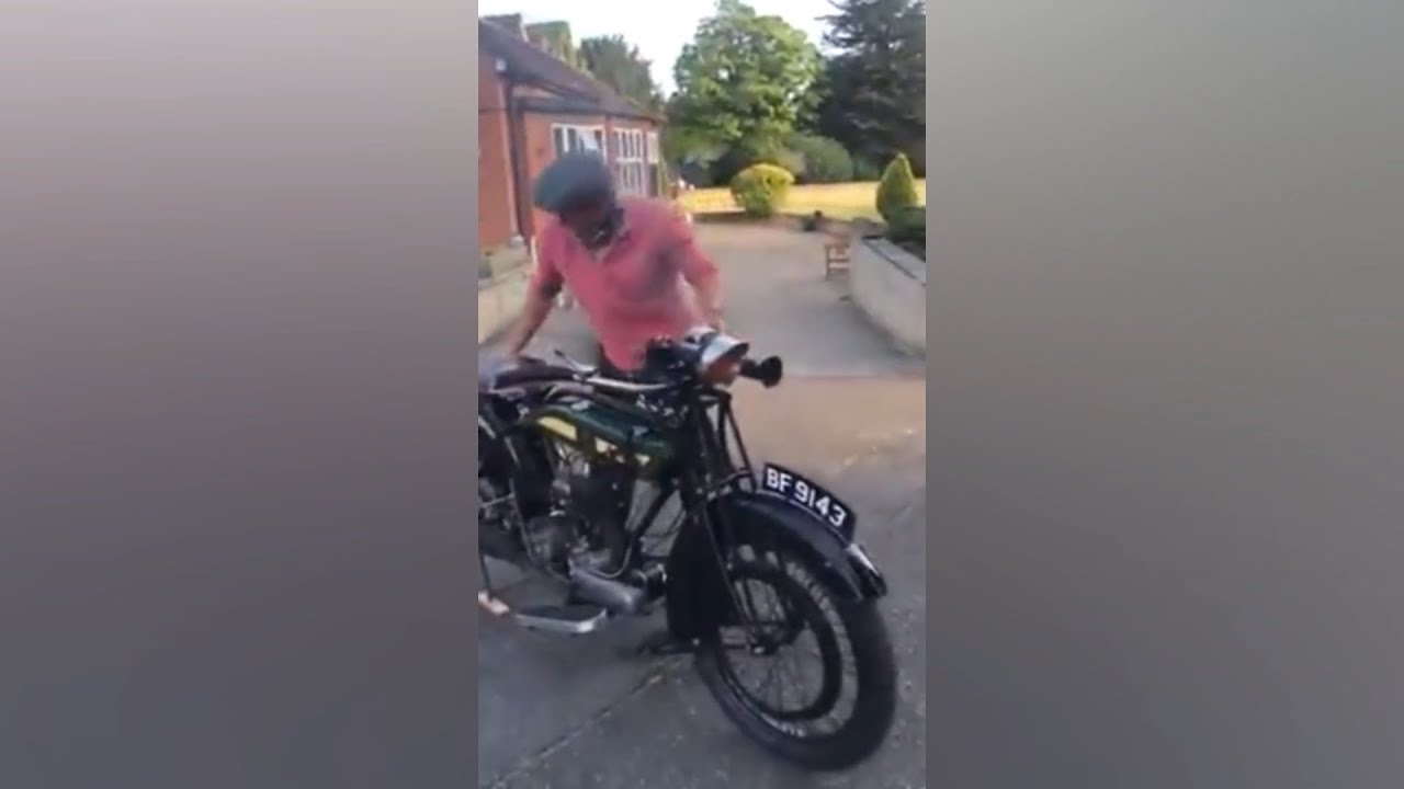 This Motorcycle from 1924 uses a Carbide lamp (acetylene gas) for head and tail lights