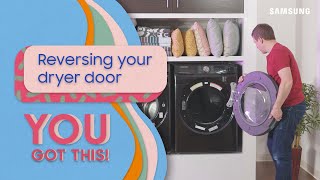 How to reverse the door on your Samsung dryer | Samsung US