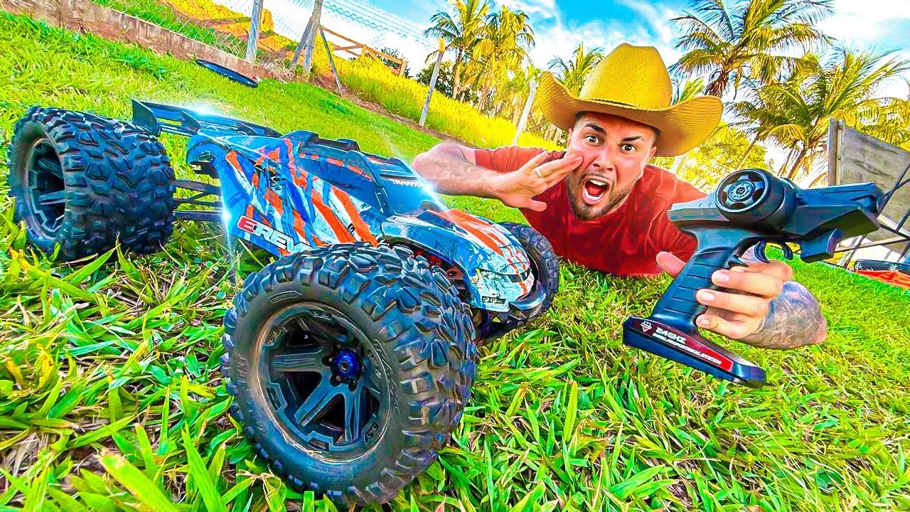 COMPREI O MAIOR CARRINHO DE CONTROLE REMOTO PROFISSIONAL !! * muito forteeee *