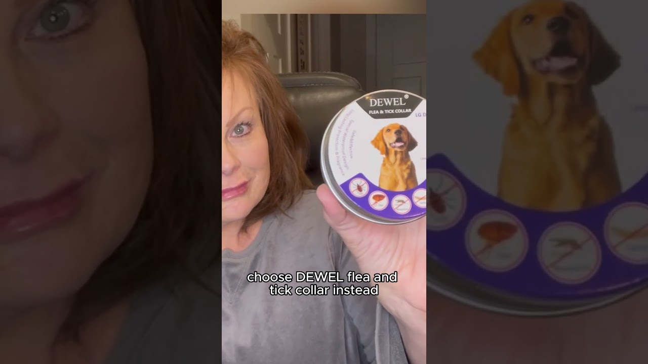 DEWEL™ Anti Tick Collar for Dogs – Vet Approved, Natural Flea & Tick Protection, Adjustable Design