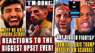 MMA Community REACTS to Justin Gaethje STOPPING Ilia Topuria! Strickland KICKED OUT!DC-Trump SCANDAL