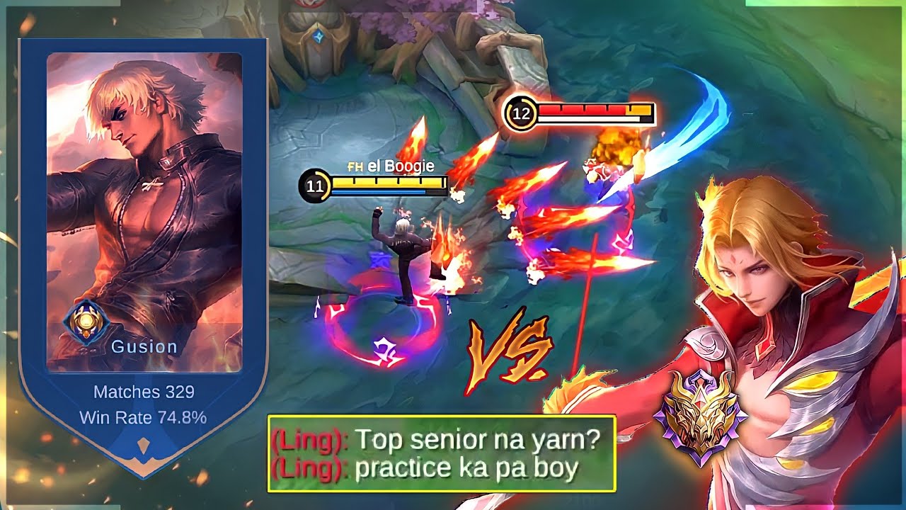 MARKGEL TOP GLOBAL GUSION VS PRO LING | WHO'S STRONGER AND FASTER? MLBB ✓