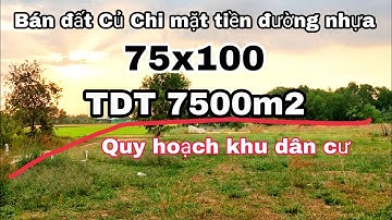 Nhà đất củ chi | giá rẻ | giới thiệu | Lô đất vườn diện tích 7500m2 mặt tiền đường nhựa thông