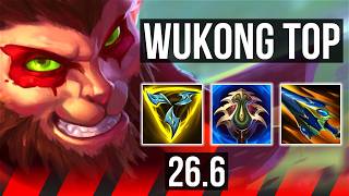 WUKONG vs SETT (TOP) | Good KDA: 7/1/3 | KR Master | 26.6