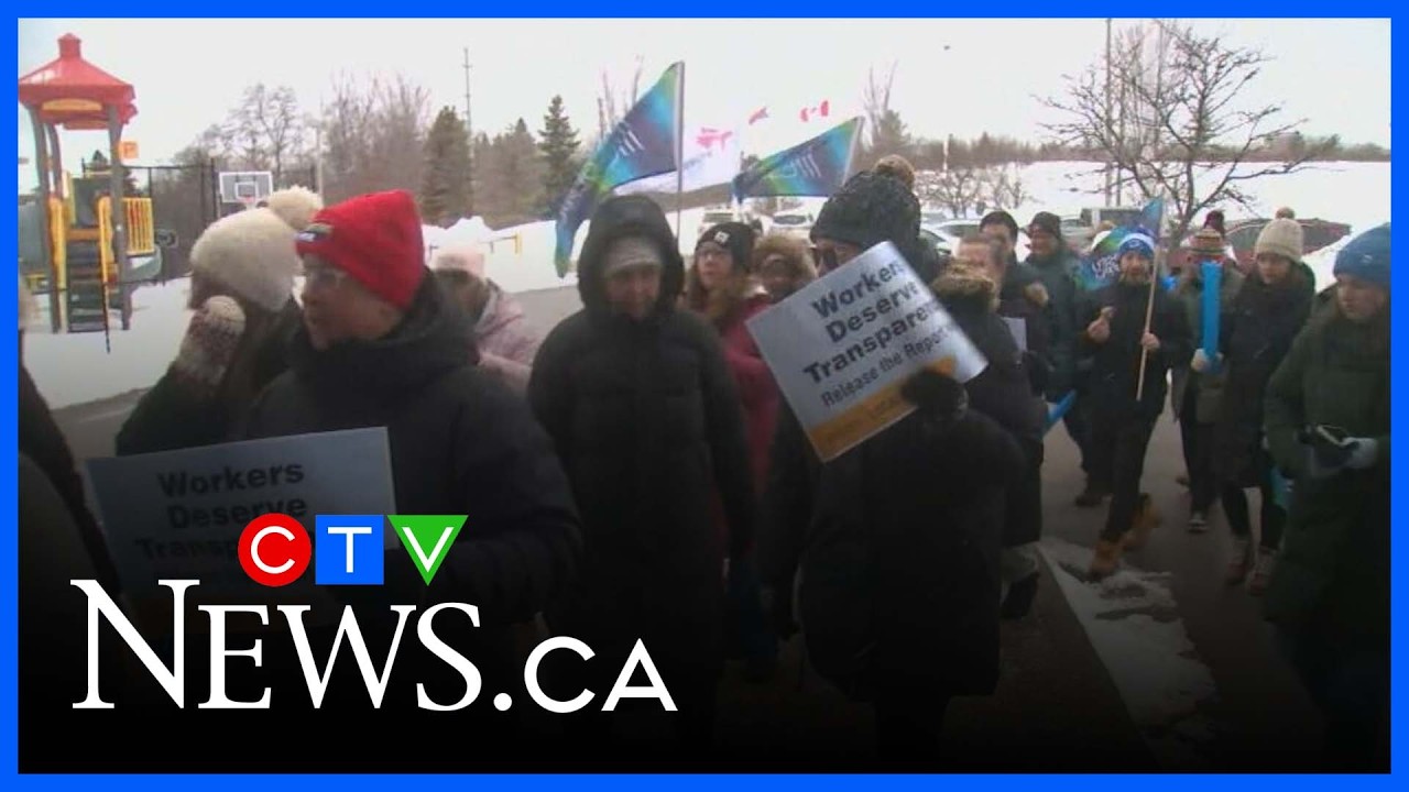 York regional workers march in protest of work conditions