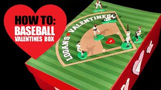 HOW TO Baseball Valentines Box Topper