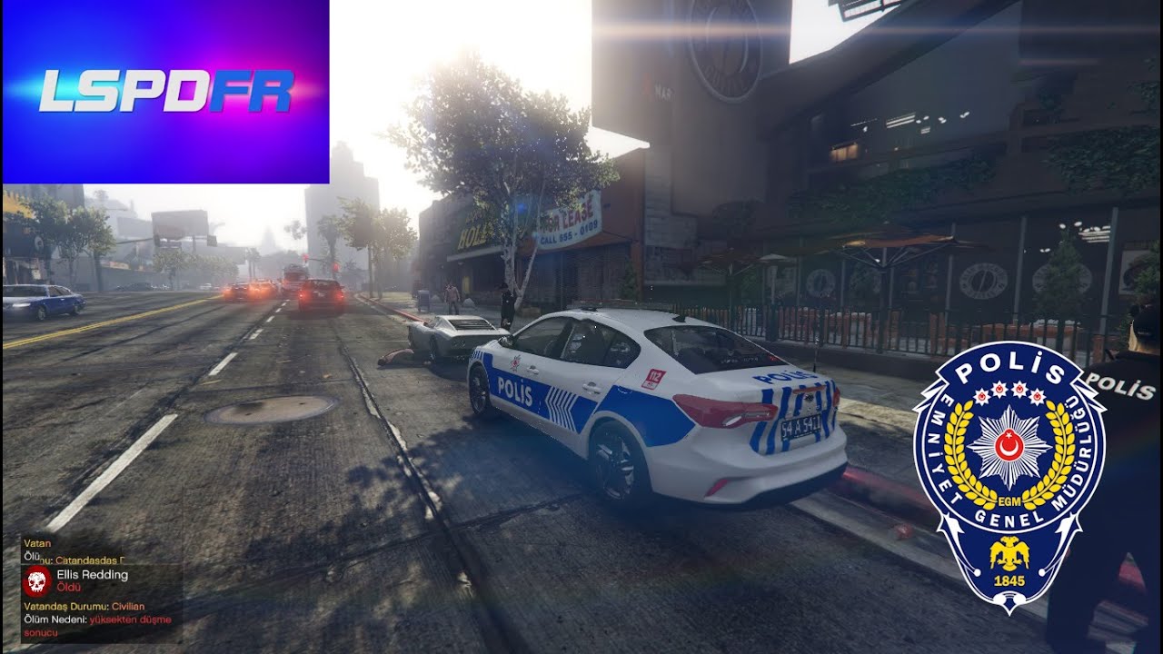 gta v lspdfr bölüm - (42) yeni ford focus polis asayiş adam araç içinde öldü !!!