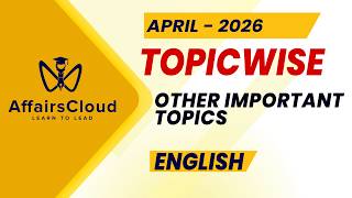 April 2026 - Other Important Topics | English | AffairsCloud
