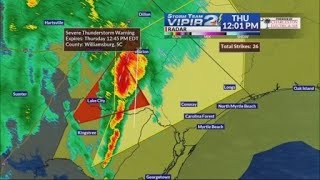 Storm Team 2 tracks tornado warning in Williamsburg County