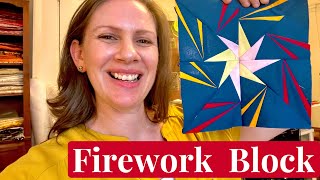 Firework Quilt Block