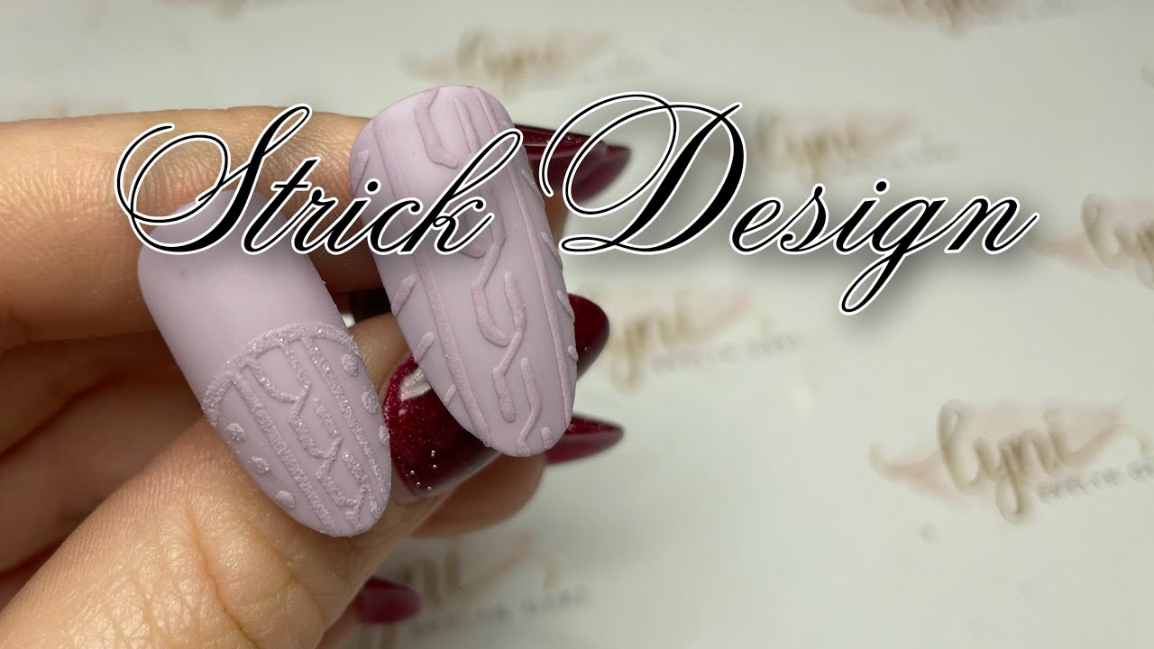 Anleitung Strickdesign | Nailart mit Gel