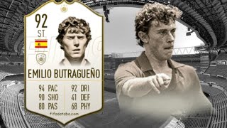 FIFA 21 - Emilio Butragueño ICON 92 PLAYER REVIEW
