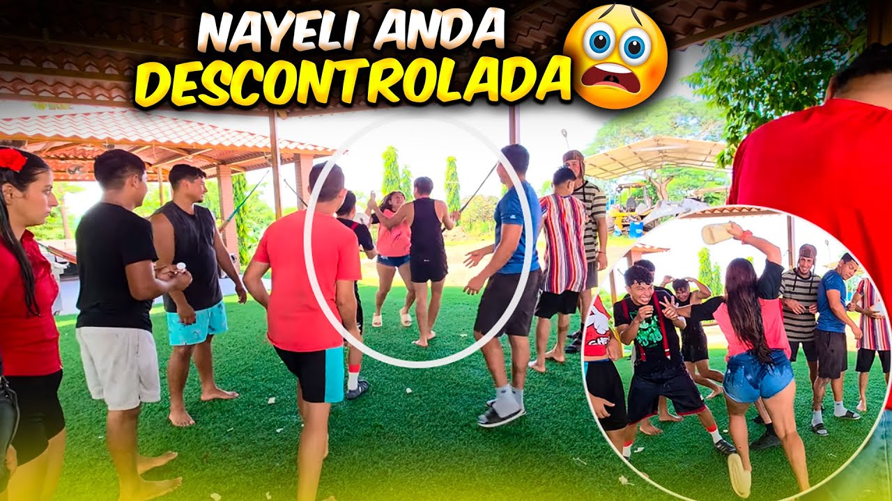 Vean como le agarró a Nayeli cuando el Chele le tiró un globo. Te reiras con el grupo de Nayeli.