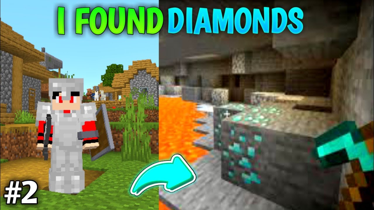 I FOUND A DIAMOND IN MINESHAFT 😤 || Minecraft Survival Series Ep 2 in ...