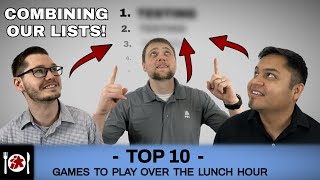 Top 10 Board Games Over The Lunch Hour (2022) Top 10 Lunch Break Games