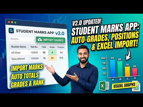 Smart Student Award List Generator v2: Auto-Grading, Excel Import & Results Analysis