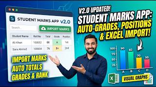 Smart Student Award List Generator v2: Auto-Grading, Excel Import & Results Analysis