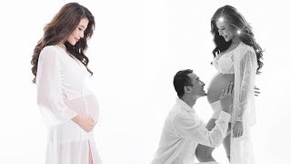 Thuý Diễm gợi cảm hết cỡ,hạnh phúc khoe bụng bầu được Lương Thế Thành ôm hôn tình tứ trước ngày sinh