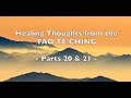 Healing Thoughts from the TAO TE CHING - 20 &amp;  21