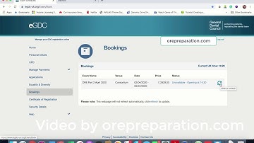 ORE Part 2 Exam Booking help and tips