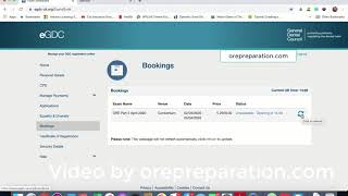 ORE Part 2 Exam Booking help and tips