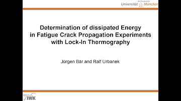 Determination of dissipated Energy in Fatigue Crack Propagation Experiments