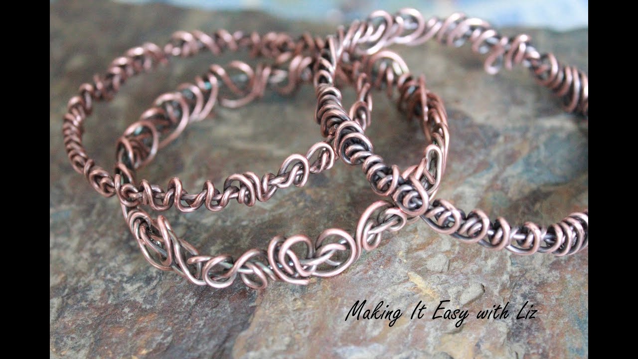 BOHO-CHIC BANGLE~Easy Wire Work