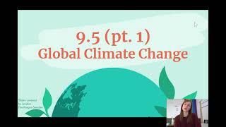 9.5 (pt 1) Notes - Global Climate Change